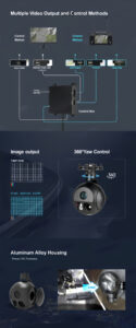 China Moneypro M20 4K 20X Optical Zoom EO/lR 3km Laser Rangefinder Triple Sensors Object Tracking Gimbal Camera