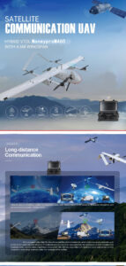 China Moneypro M460 Satellite Communication UAV Hybrid VTOL with 4.6m Wingspan