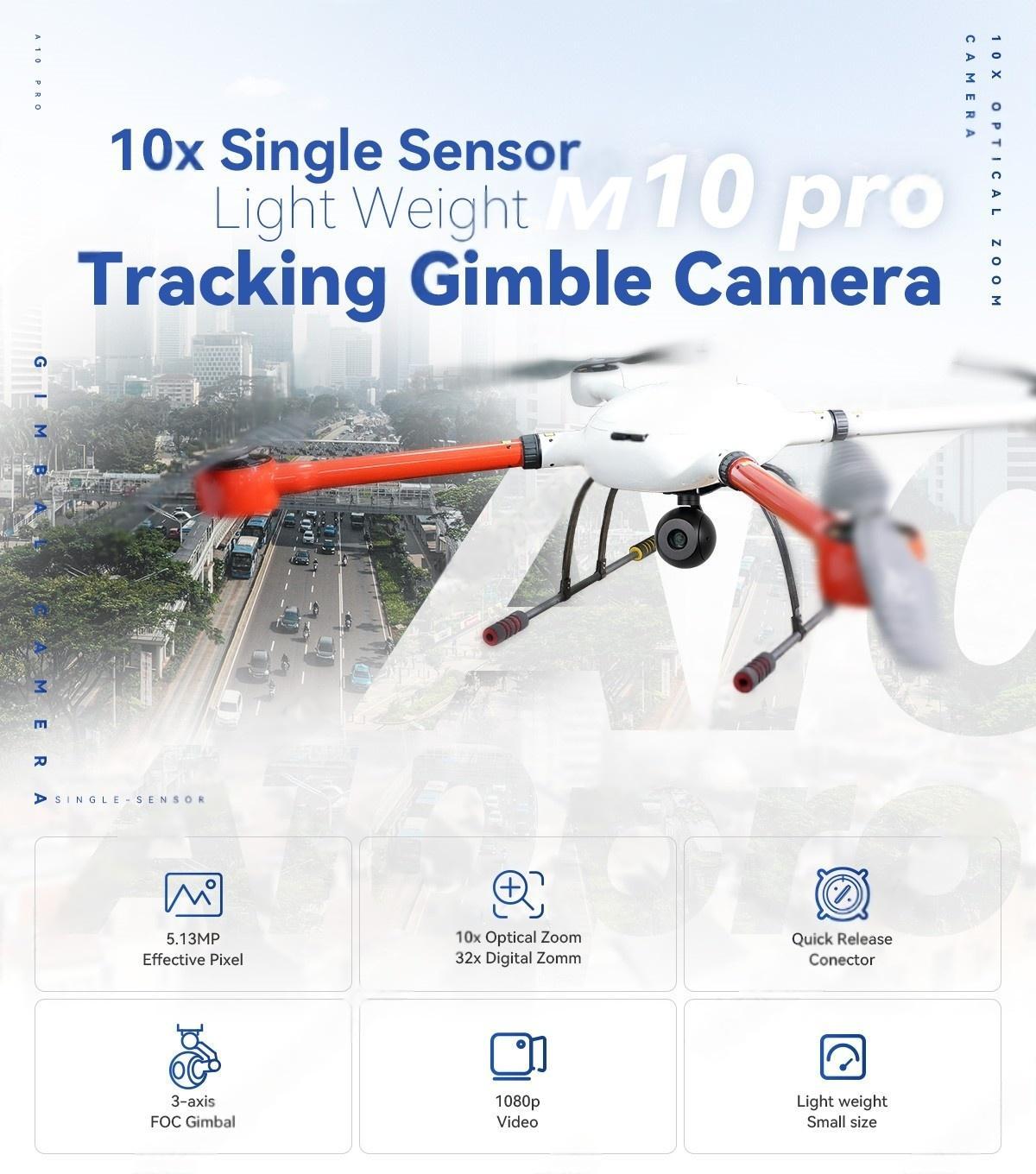 China Moneypro M10pro 10x Single Sensor Light Weight AI Tracking Camera