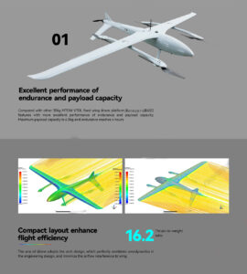 China Moneypro M400 Long flight time Electric VTOL 4hrs @ 5kg load