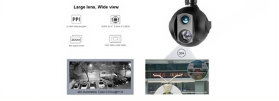 China Moneypro M30TIR-1352 Powerful 3-axis Gimbal Camera 30x Optical Zoom SONY Camera and Dual IR Thermal Zoom Sensor Industrial Inspection/search/ firefighting gimbal