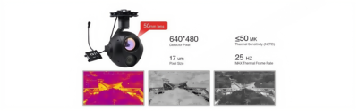 China Moneypro M30TIR-1352 Powerful 3-axis Gimbal Camera 30x Optical Zoom SONY Camera and Dual IR Thermal Zoom Sensor Industrial Inspection/search/ firefighting gimbal