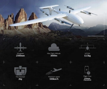China Moneypro M250 Pro 4hrs Long Endurance Upgraded Electric Powered VTOL for Inspection and Border Patrol
