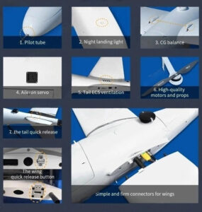 China Moneypro M250 4hrs Long Endurance 2500mm Wingspan Electric VTOL UAV