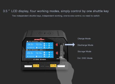 China Moneypro UP8 600W Dual Channels Battery Charger Ultra Power Charger
