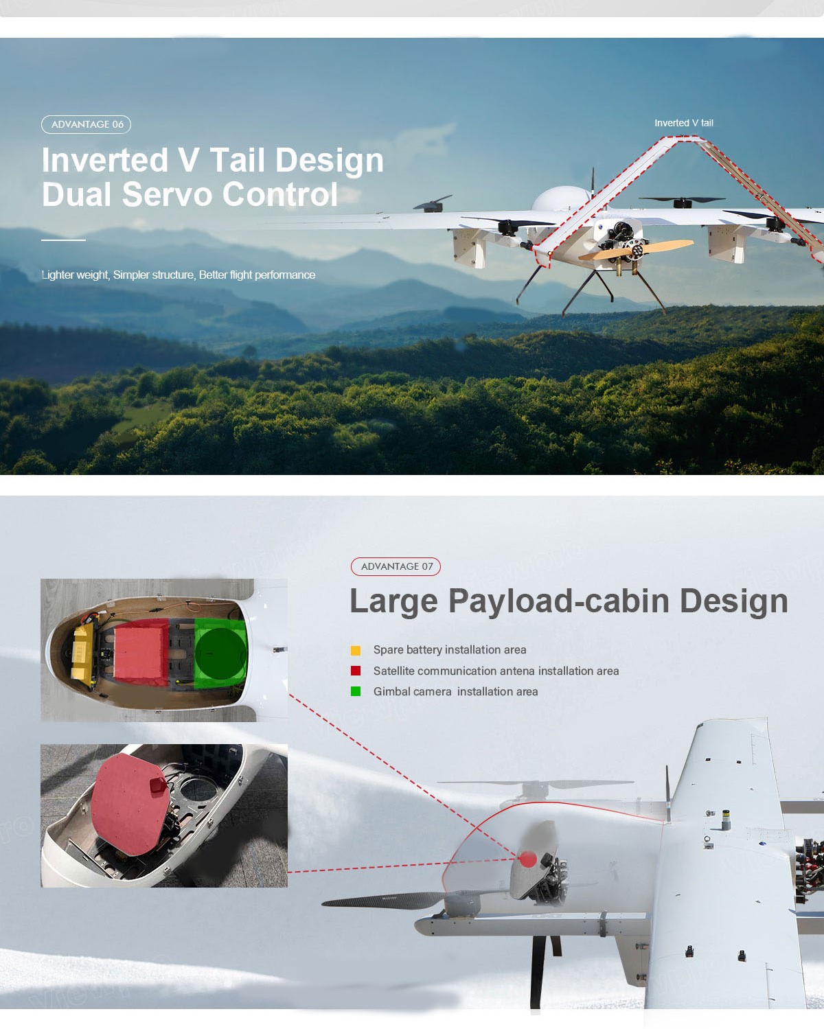 China Moneypro M460 Satellite Communication UAV Hybrid VTOL with 4.6m Wingspan