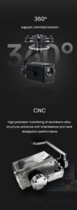 China Moneypro M40K single 4K HD 25 times zoom gimbal camera 3-axis gimbal UAV Aerial photography, cartography and patrol inspection