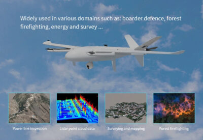 China Moneypro M250 4hrs Long Endurance 2500mm Wingspan Electric VTOL UAV