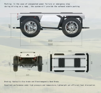 China Moneypro M850 UGV Craftd For Industrial Applications