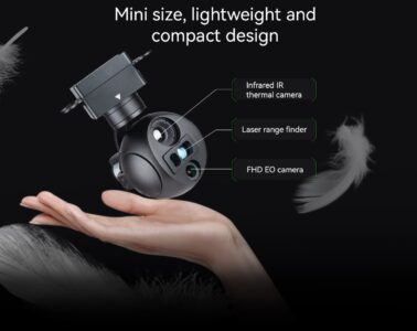 China Moneypro M609R Ultra-Compact Lightest Triple-Sensor 3-Axis EO/IR & LRF Gimbal Camera