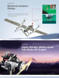 China Moneypro M460 Satellite Communication UAV Hybrid VTOL with 4.6m Wingspan