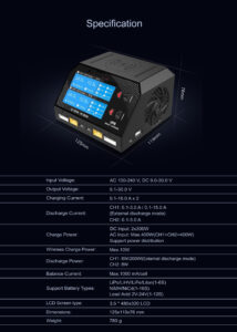 China Moneypro MUP8 600W Dual Channels Battery Charger Ultra Power Charger