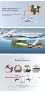 China Moneypro M460 Satellite Communication UAV Hybrid VTOL with 4.6m Wingspan