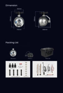 China Moneypro M30TR-1575 Precision Vision Redefining Optical and Thermal Imaging Triple Sensors Al Object Tracking Gimbal Camera