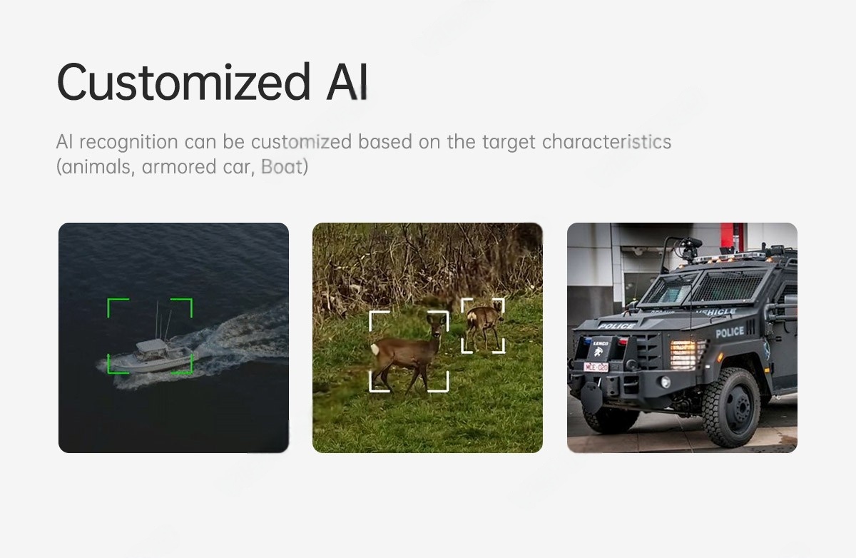 China Moneypro M40TPro AI-Tracking 40X Object Identification and Tracking Camera with 3-axis Gimbal
