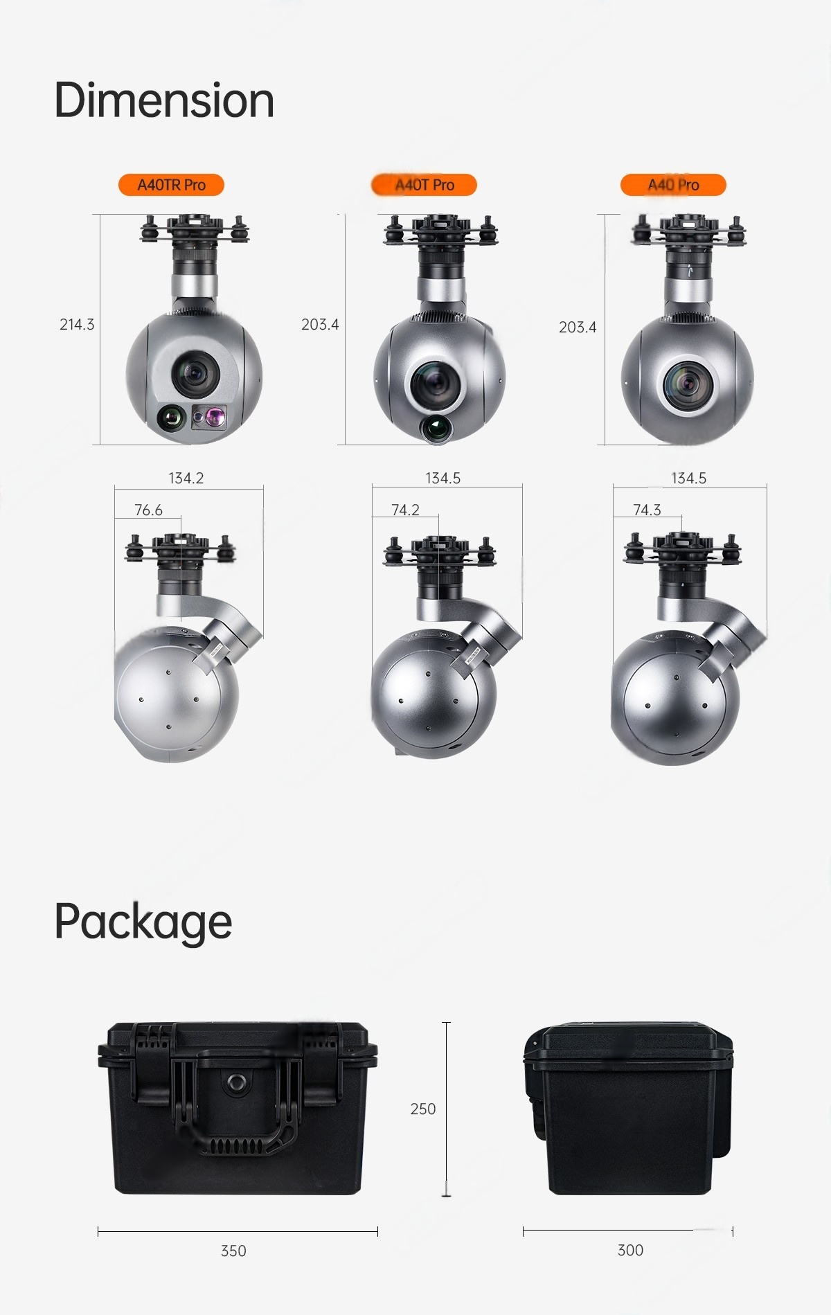 China Moneypro M40x Series Gimbal Camera AI Object Tracking With 40x Optical Zoom