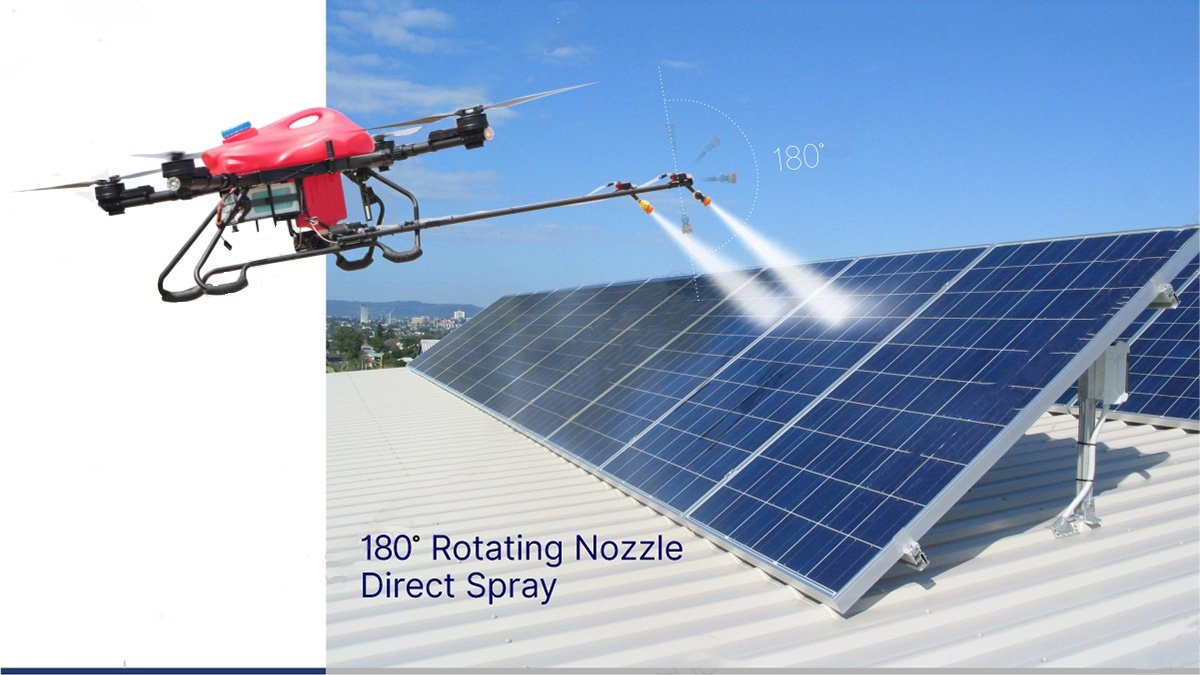 China Moneypro M150-22 180degree Rotating Nozzle Direct Spray Cleaning UAV