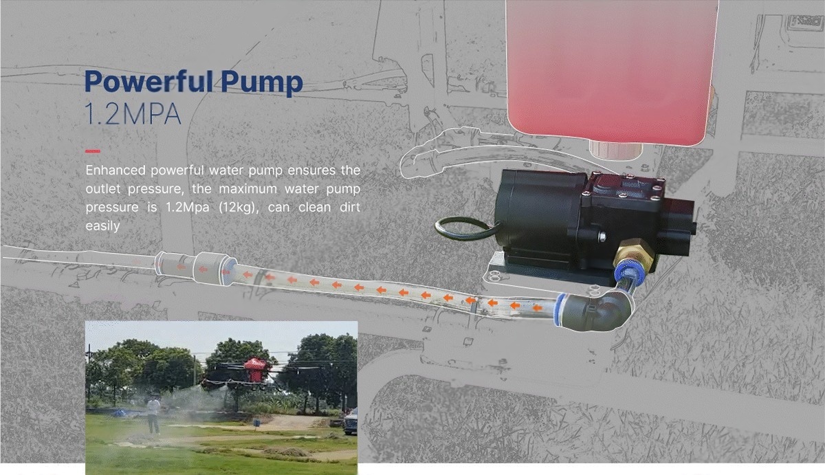 China Moneypro M150-22 180degree Rotating Nozzle Direct Spray Cleaning UAV