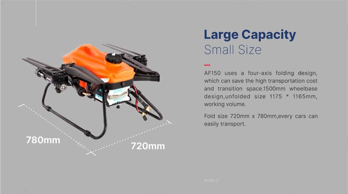 China Moneypro M150-22 180degree Rotating Nozzle Direct Spray Cleaning UAV