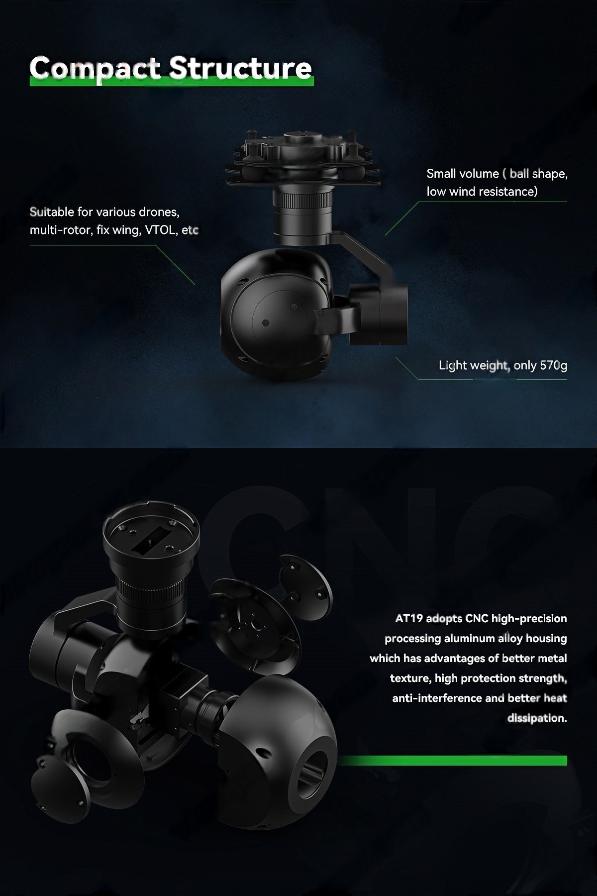 China Moneypro M19 Lightweight 19mm 640*512 Thermal Camera with AI Tracking Objects