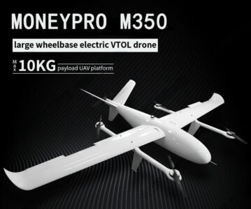 China Moneypro M350 Large Wheelbase Electric VTOL Drone Max 10kg Payload UAV Platform