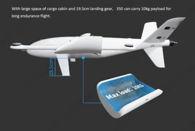 China Moneypro M350 Large Wheelbase Electric VTOL Drone Max 10kg Payload UAV Platform