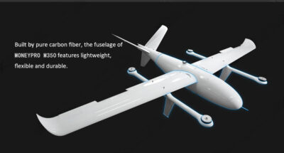 China Moneypro M350 Large Wheelbase Electric VTOL Drone Max 10kg Payload UAV Platform