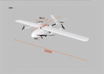 China Moneypro M320 3hrs Long-endurance Mapping eVTOL Fixed Wing with 4kg Load capacity