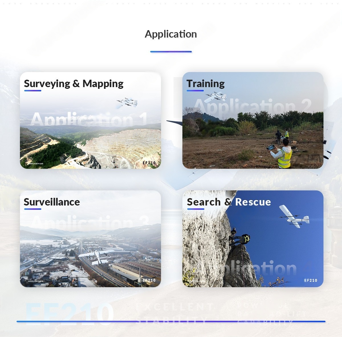 China Moneypro M210 Long Endurance Portable eVTOL Drone for Mapping and Surveillance