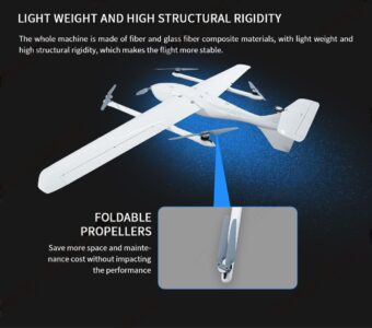 China Moneypro M230 2.5hrs Long-endurance with 1kg Payload Compact VTOL Mapping UAV