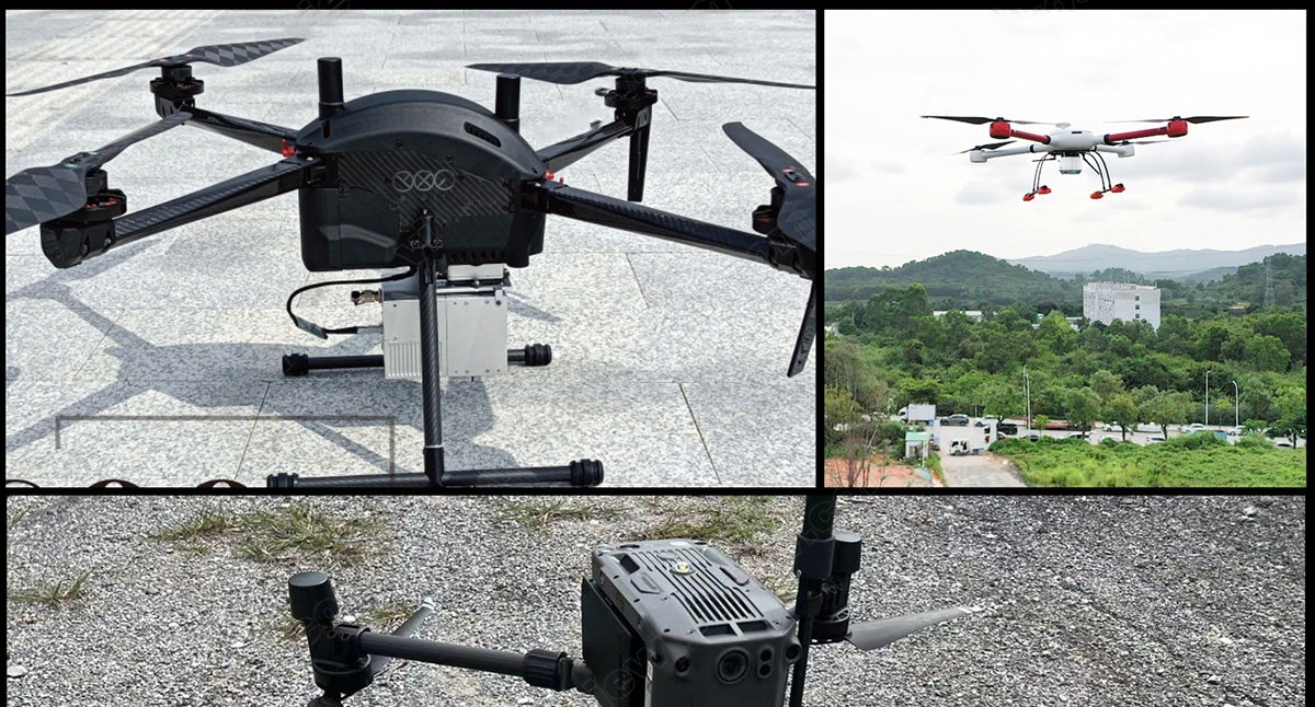 China Moneypro M100C UAV Laser Lidar Scanning System with 24MP Camera for Drone 3D Mapping and Surveying