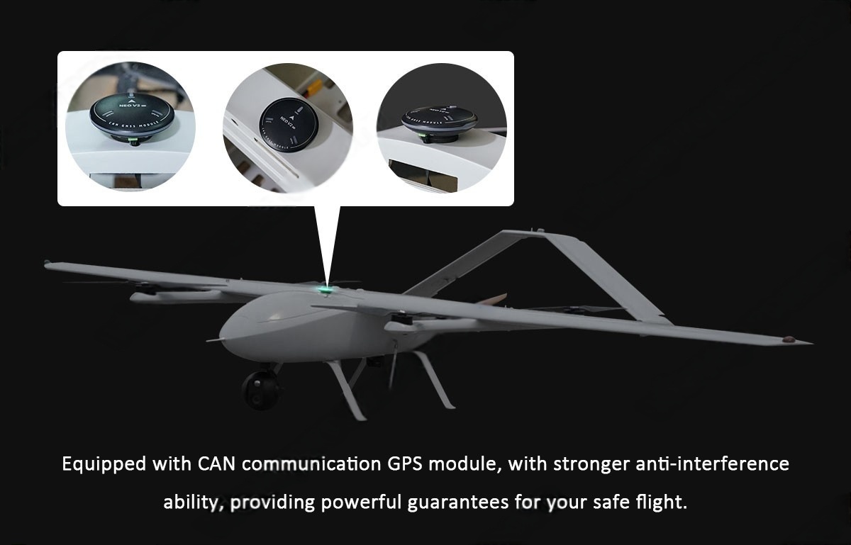 China Moneypro M320 4hrs Long Endurance Electric VTOL Tail-push Airplane