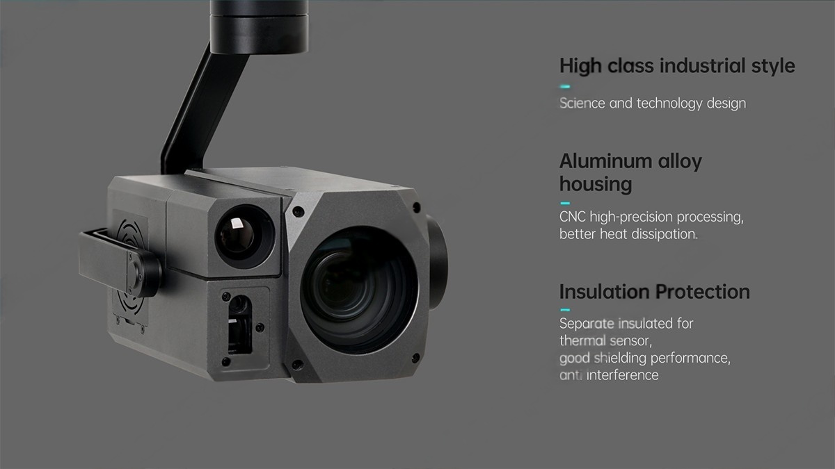 China Moneypro M30T 30x Starlight Night Vision AI Tracking Triple Sensors Camera Payloads