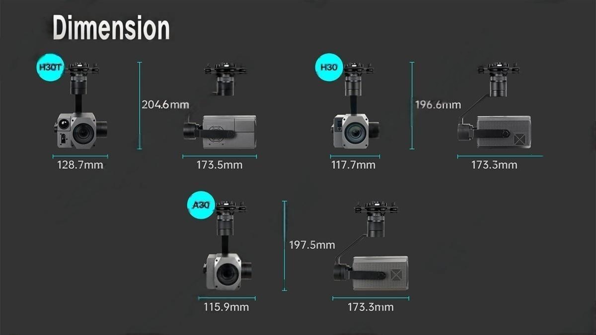 China Moneypro M30T 30x Starlight Night Vision AI Tracking Triple Sensors Camera Payloads