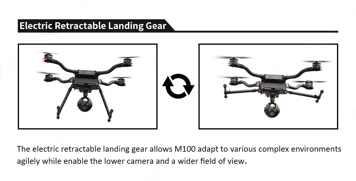 China Moneypro M100 Foldable Quadrotor Drone with 925mm Wheelbase and 70min Flight Time