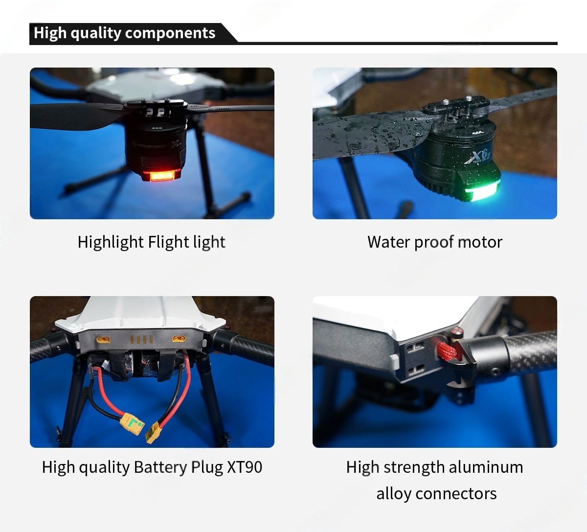China Moneypro M100 Foldable Quadrotor Drone with 925mm Wheelbase and 70min Flight Time