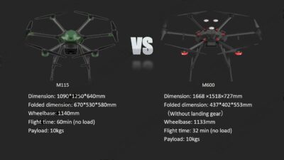 M115 New Small Hexacopter UAV with 21KG MTOW and Long Endurance