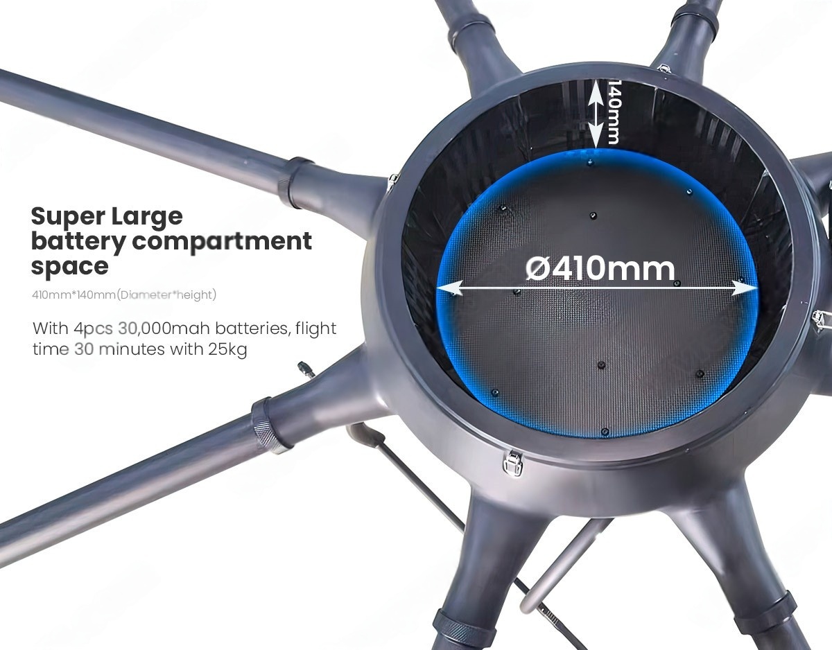 China Moneypro M240 Heavy Lift Octocopter for Logistics Transportation and Firefighting