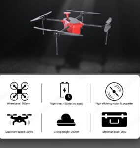 China Moneypro M68 Lightweight Quadrotor Rotary-wing UAV for Air Surveillance