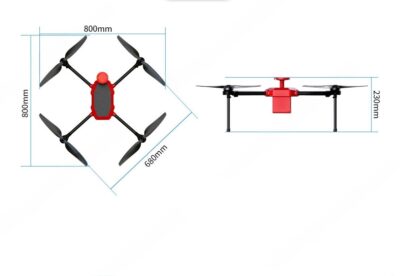 China Moneypro M68 Lightweight Quadrotor Rotary-wing UAV for Air Surveillance