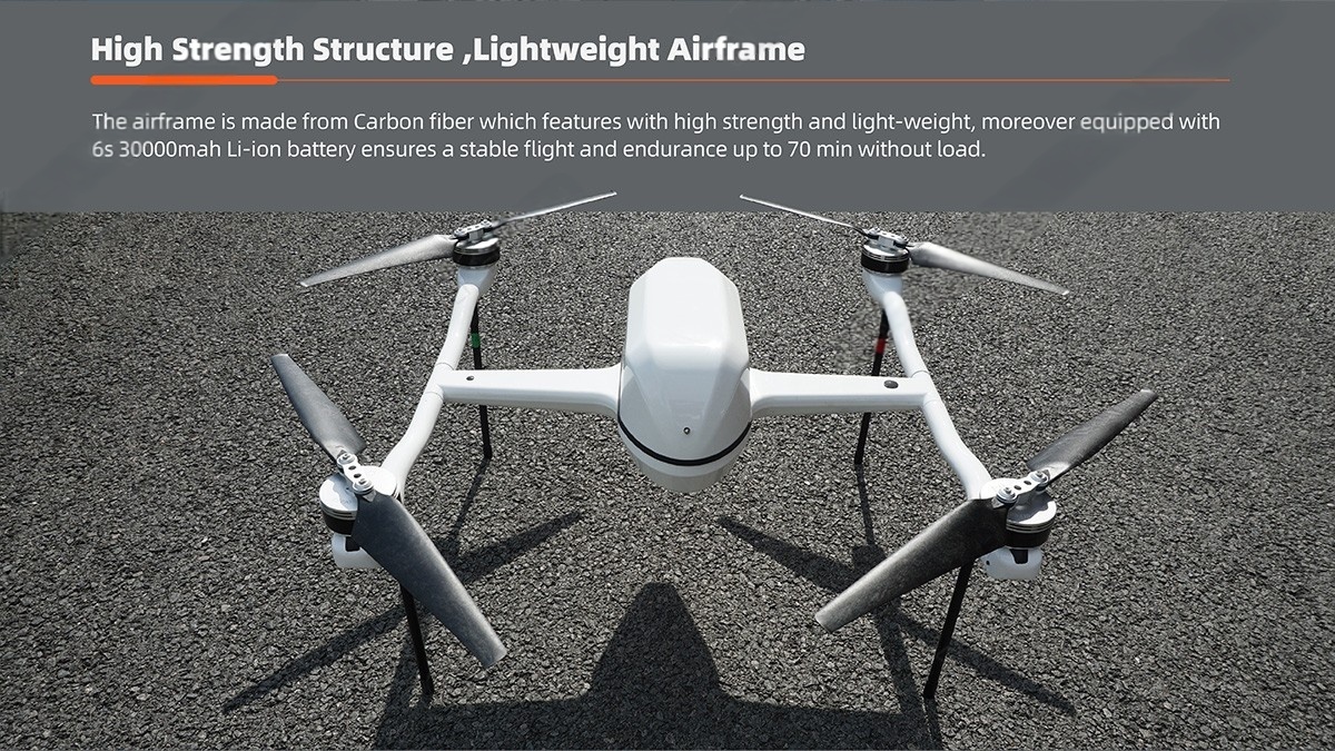 China Moneypro M72 Portable and Long Endurance Quadrotor for Surveillance and Mapping