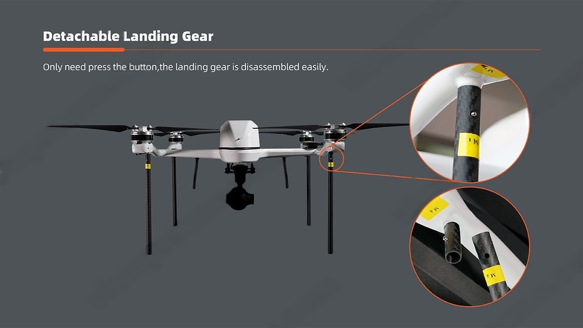 China Moneypro M72 Portable and Long Endurance Quadrotor for Surveillance and Mapping