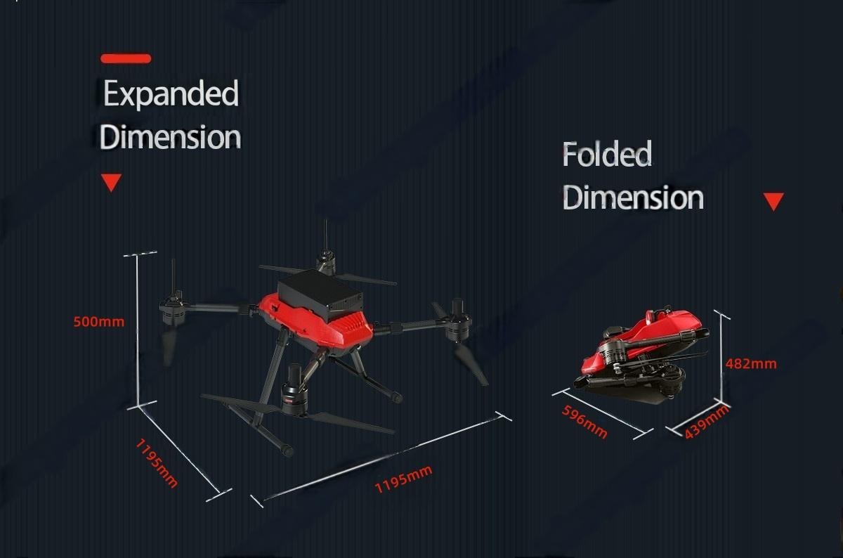 China Moneypro M90 Quadcopter UAV with Intelligent Battery for Inspection and Survey