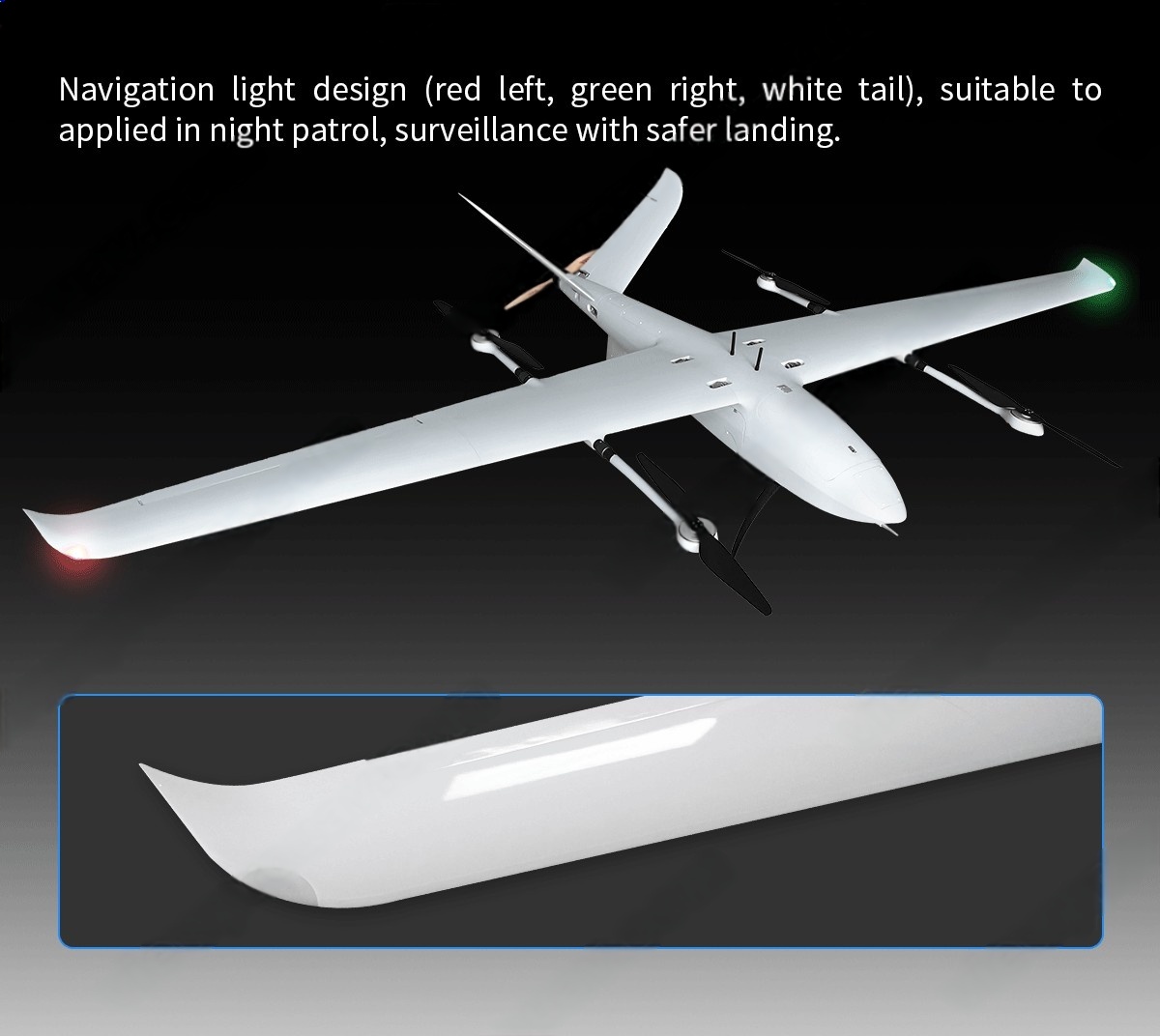 China Moneypro M412 Quick Assembly Battery VTOL Drone in Promotion with 4hrs Flight Time