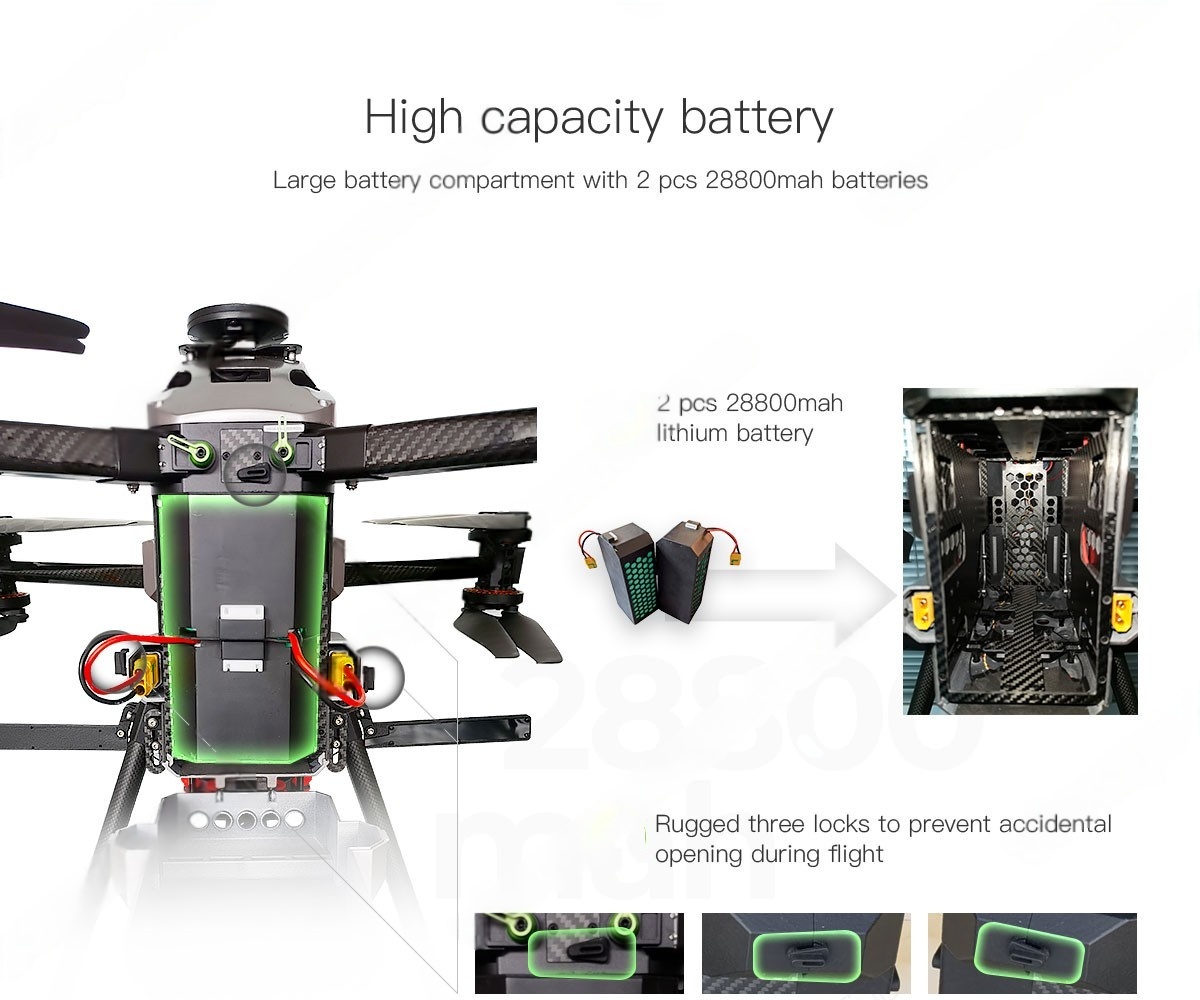 China Moneypro MX8 Coaxial Octocopter Dual Power System 8kg Max Payload Heavy Lift Drone