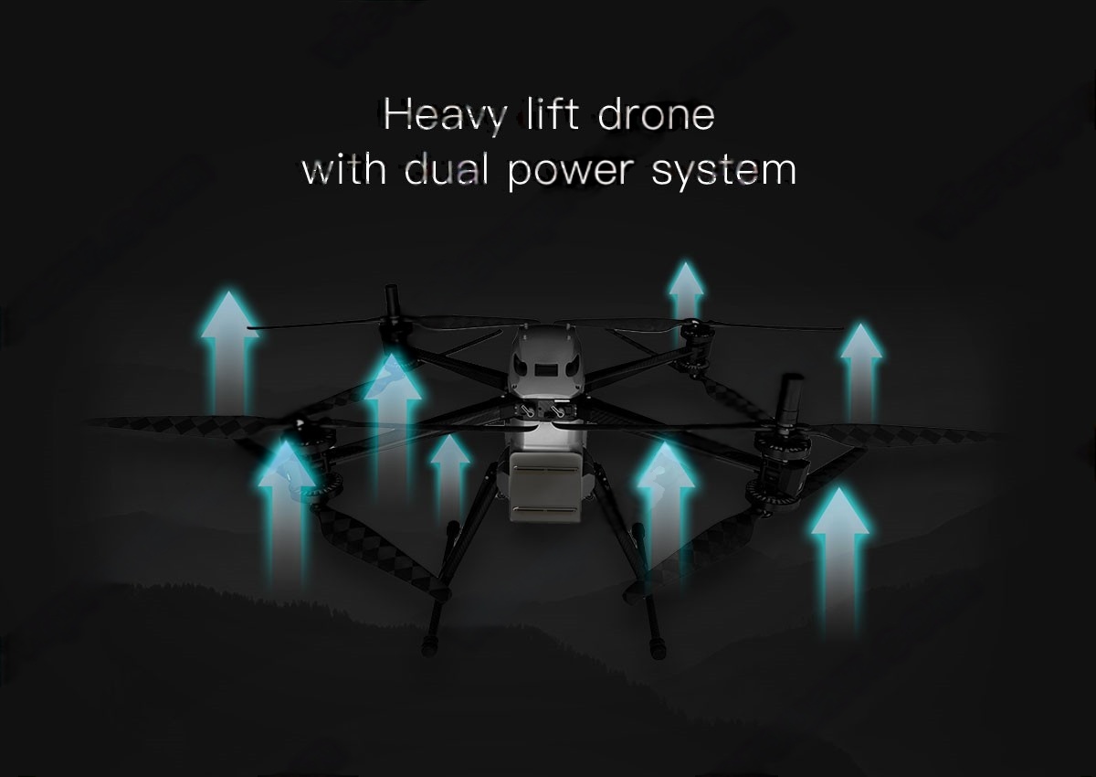 China Moneypro MX8 Coaxial Octocopter Dual Power System 8kg Max Payload Heavy Lift Drone