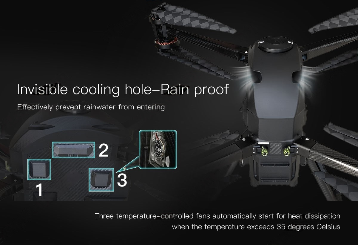 China Moneypro MX8 Coaxial Octocopter Dual Power System 8kg Max Payload Heavy Lift Drone