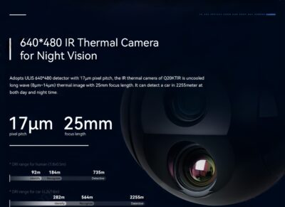 China Moneypro M20KTIR 4K Camera 20x Continuous Optical Zoom EO-IR Dual-sensor Tracking Camera Payload
