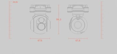 China Moneypro M818 series Micro Prime Lens Dual Sensor Tracking Camera for Surveillance