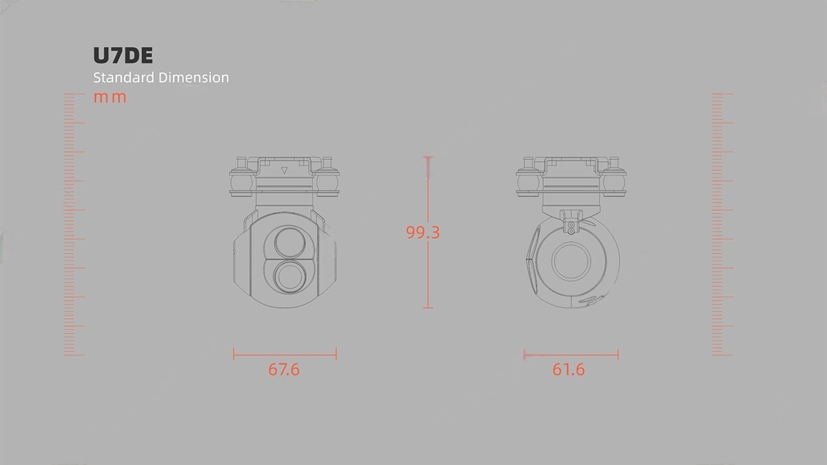China Moneypro M7DER /M7DE Micro Prime Lens Dual EO/IR Object Tracking Gimbal Camera for Surveillance